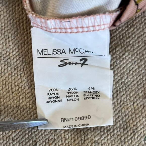 Melissa McCarthy Seven7 Plus-Size Pink Floral Peplum Tunic Sz 3x - Picture 6 of 7